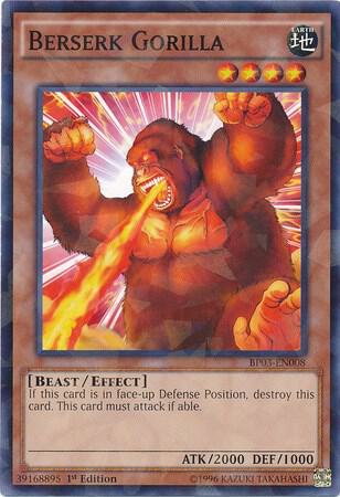 Berserk Gorilla (Shatterfoil) BP03-EN008 card from Battle Pack 3: Monster League