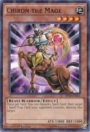 Chiron the Mage (Shatterfoil) BP03-EN015 card from Battle Pack 3: Monster League