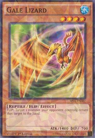 Gale Lizard (Shatterfoil) BP03-EN007 card from Battle Pack 3: Monster League