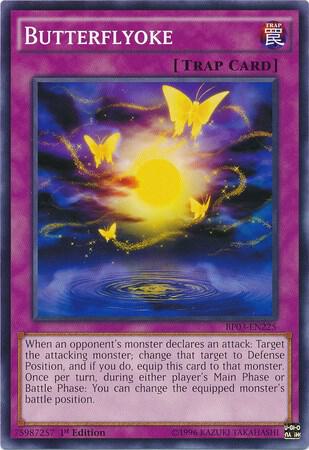 Butterflyoke BP03-EN225 card from Battle Pack 3: Monster League