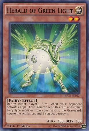 Herald of Green Light BP03-EN022 card from Battle Pack 3: Monster League