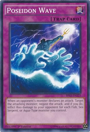 Poseidon Wave BP03-EN223 card from Battle Pack 3: Monster League