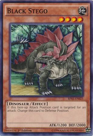 Black Stego BP03-EN025 card from Battle Pack 3: Monster League