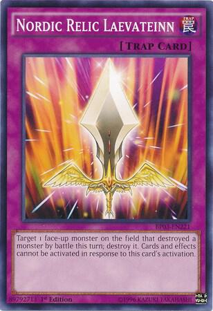 Nordic Relic Laevateinn BP03-EN221 card from Battle Pack 3: Monster League