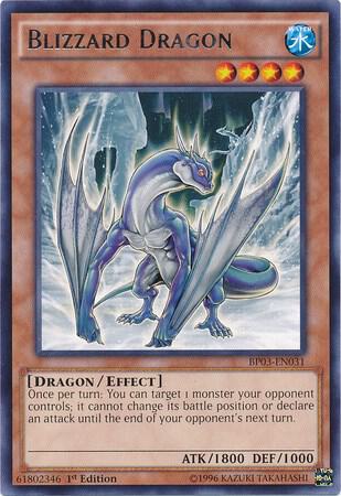 Blizzard Dragon BP03-EN031 card from Battle Pack 3: Monster League