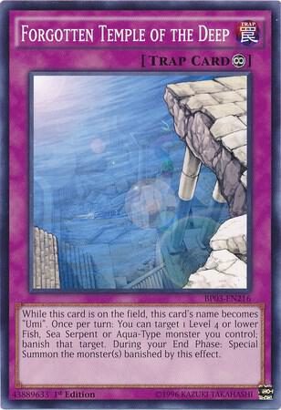 Forgotten Temple of the Deep BP03-EN216 card from Battle Pack 3: Monster League