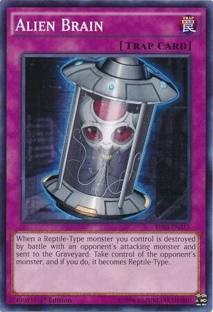 Alien Brain BP03-EN215 card from Battle Pack 3: Monster League