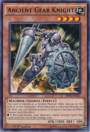Ancient Gear Knight BP03-EN033 card from Battle Pack 3: Monster League