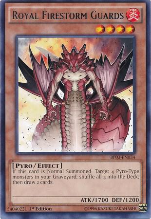 Royal Firestorm Guards BP03-EN034 card from Battle Pack 3: Monster League