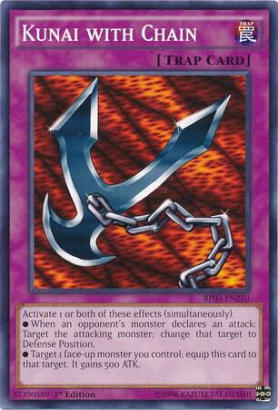 Kunai with Chain BP03-EN210 card from Battle Pack 3: Monster League