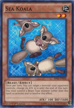 Sea Koala BP03-EN038 card from Battle Pack 3: Monster League