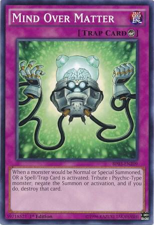 Mind Over Matter BP03-EN209 card from Battle Pack 3: Monster League