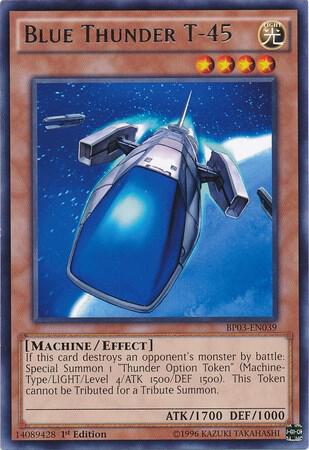 Blue Thunder T-45 BP03-EN039 card from Battle Pack 3: Monster League