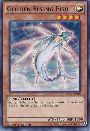 Golden Flying Fish BP03-EN040 card from Battle Pack 3: Monster League