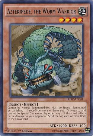 Aztekipede, the Worm Warrior BP03-EN041 card from Battle Pack 3: Monster League