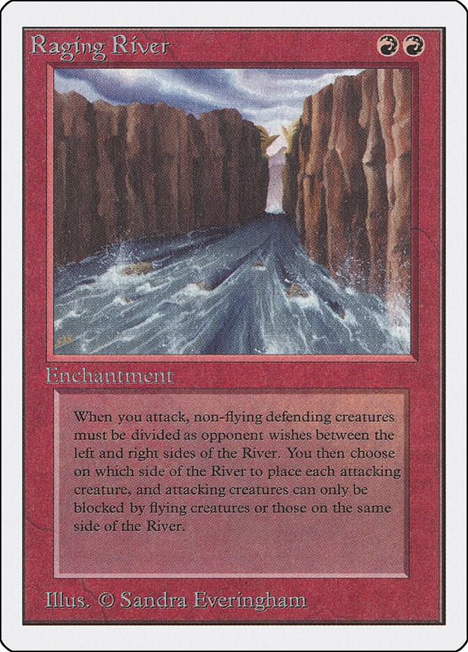 Raging River card from Unlimited Edition