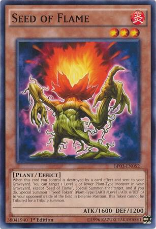 Seed of Flame BP03-EN052 card from Battle Pack 3: Monster League