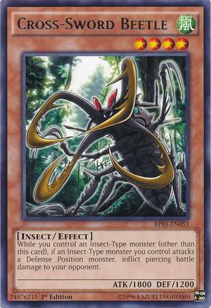 Cross-Sword Beetle BP03-EN053 card from Battle Pack 3: Monster League