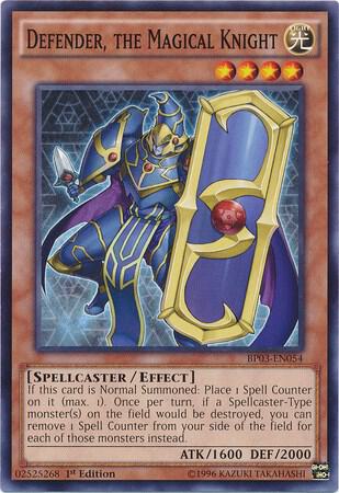 Defender, The Magical Knight BP03-EN054 card from Battle Pack 3: Monster League