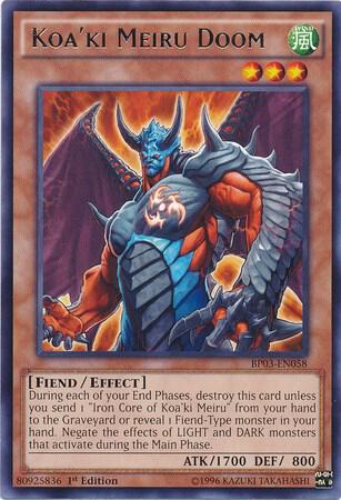Koa'ki Meiru Doom BP03-EN058 card from Battle Pack 3: Monster League