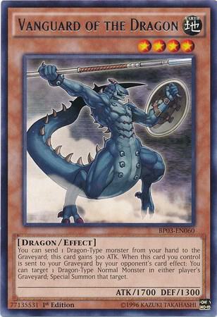 Vanguard of the Dragon BP03-EN060 card from Battle Pack 3: Monster League
