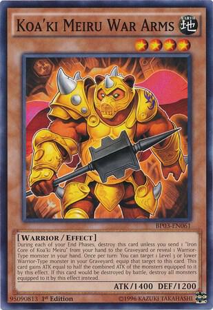 Koa'ki Meiru War Arms BP03-EN061 card from Battle Pack 3: Monster League