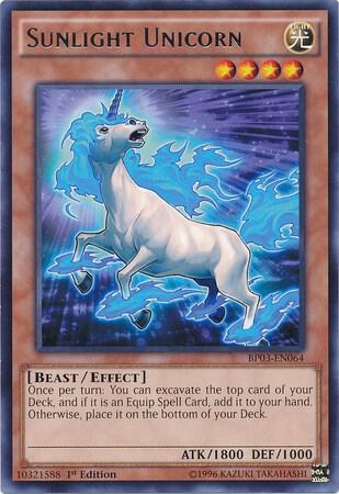 Sunlight Unicorn BP03-EN064 card from Battle Pack 3: Monster League