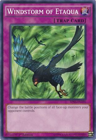 Windstorm of Etaqua BP03-EN196 card from Battle Pack 3: Monster League
