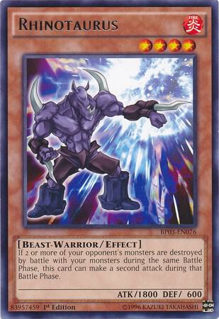 Rhinotaurus BP03-EN076 card from Battle Pack 3: Monster League