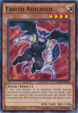 Fabled Ashenveil BP03-EN079 card from Battle Pack 3: Monster League