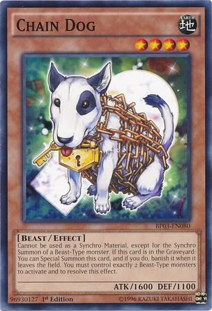 Chain Dog BP03-EN080 card from Battle Pack 3: Monster League