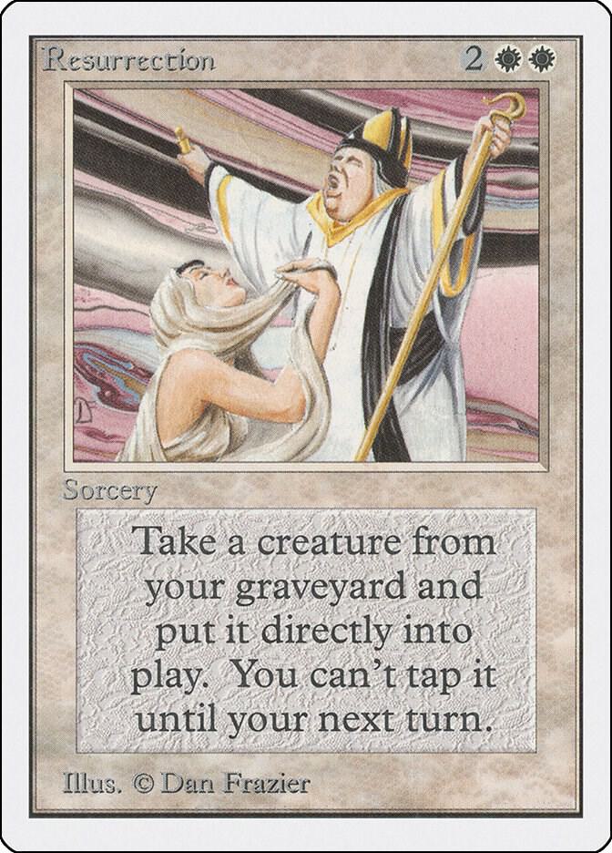 Resurrection card from Unlimited Edition