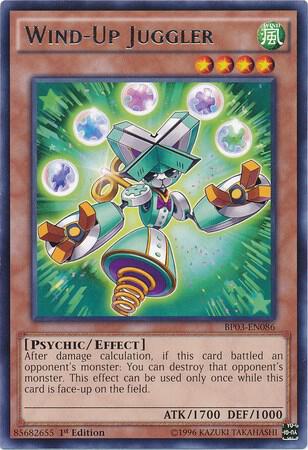 Wind-Up Juggler BP03-EN086 card from Battle Pack 3: Monster League
