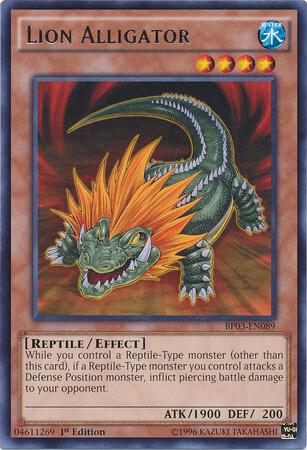 Lion Alligator BP03-EN089 card from Battle Pack 3: Monster League