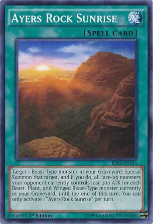 Ayers Rock Sunrise BP03-EN183 card from Battle Pack 3: Monster League