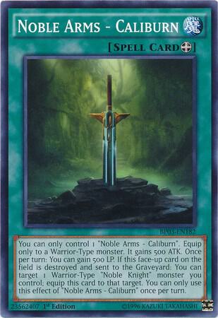 Noble Arms - Caliburn BP03-EN182 card from Battle Pack 3: Monster League