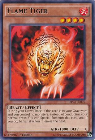 Flame Tiger BP03-EN095 card from Battle Pack 3: Monster League