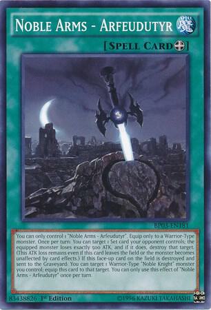 Noble Arms - Arfeudutyr BP03-EN181 card from Battle Pack 3: Monster League