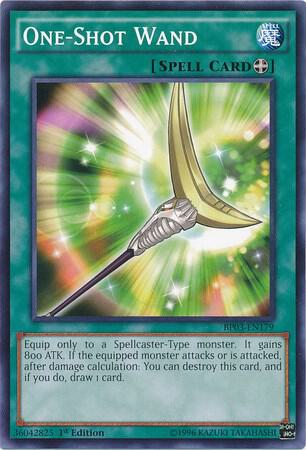 One-Shot Wand BP03-EN179 card from Battle Pack 3: Monster League