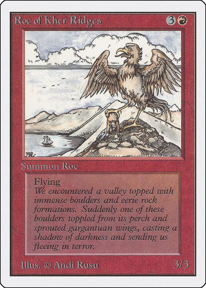 Roc of Kher Ridges card from Unlimited Edition