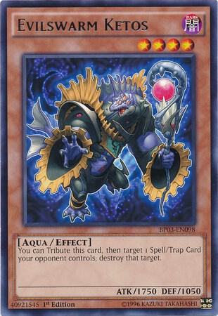 Evilswarm Ketos BP03-EN098 card from Battle Pack 3: Monster League
