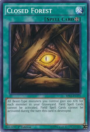 Closed Forest BP03-EN171 card from Battle Pack 3: Monster League