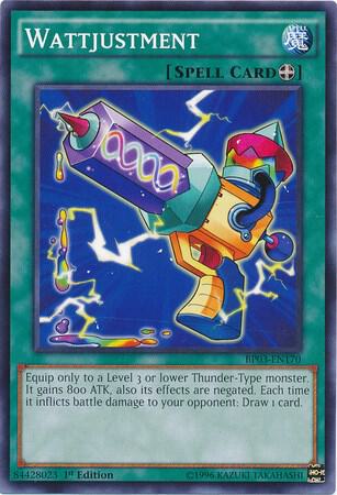 Wattjustment BP03-EN170 card from Battle Pack 3: Monster League