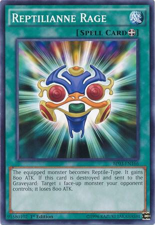 Reptilianne Rage BP03-EN166 card from Battle Pack 3: Monster League