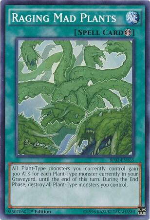 Raging Mad Plants BP03-EN165 card from Battle Pack 3: Monster League