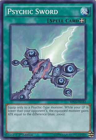 Psychic Sword BP03-EN163 card from Battle Pack 3: Monster League