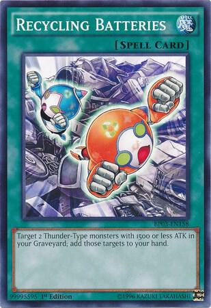 Recycling Batteries BP03-EN158 card from Battle Pack 3: Monster League