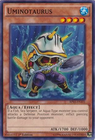 Uminotaurus BP03-EN101 card from Battle Pack 3: Monster League