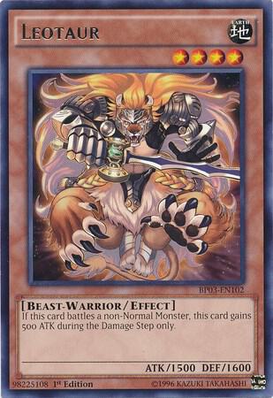 Leotaur BP03-EN102 card from Battle Pack 3: Monster League