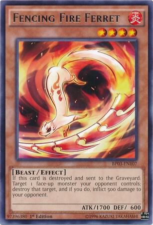 Fencing Fire Ferret BP03-EN107 card from Battle Pack 3: Monster League